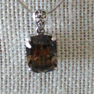 Sterling Silver Smoky Quartz Pendant